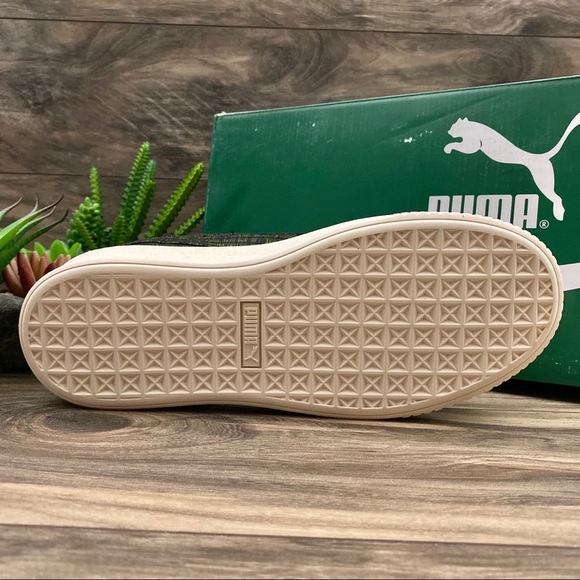 NIB Puma Basket Platform VR Sneaker Green 8 - Picture 6 of 13